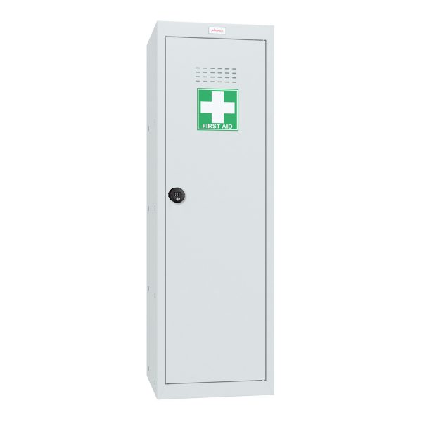 Phoenix MC1244GGC Size 4 Light Grey Medical Cube Locker with Combination Lock